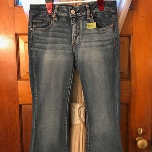 Two American Eagle Boho Artist Jeans Size 10 Short